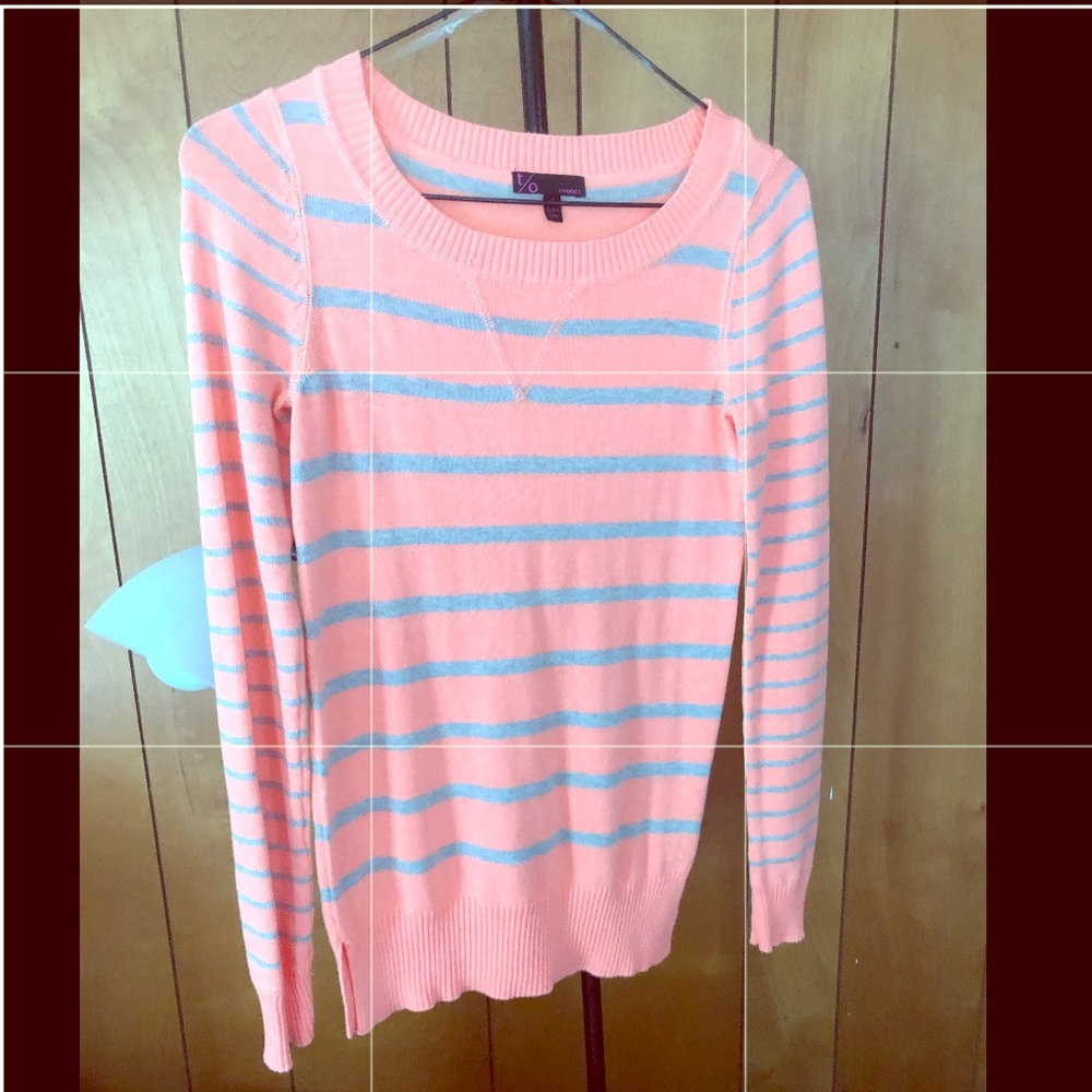 T/O Sweater - Stripped Peach